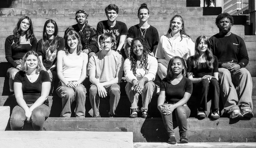 A group photo of the class