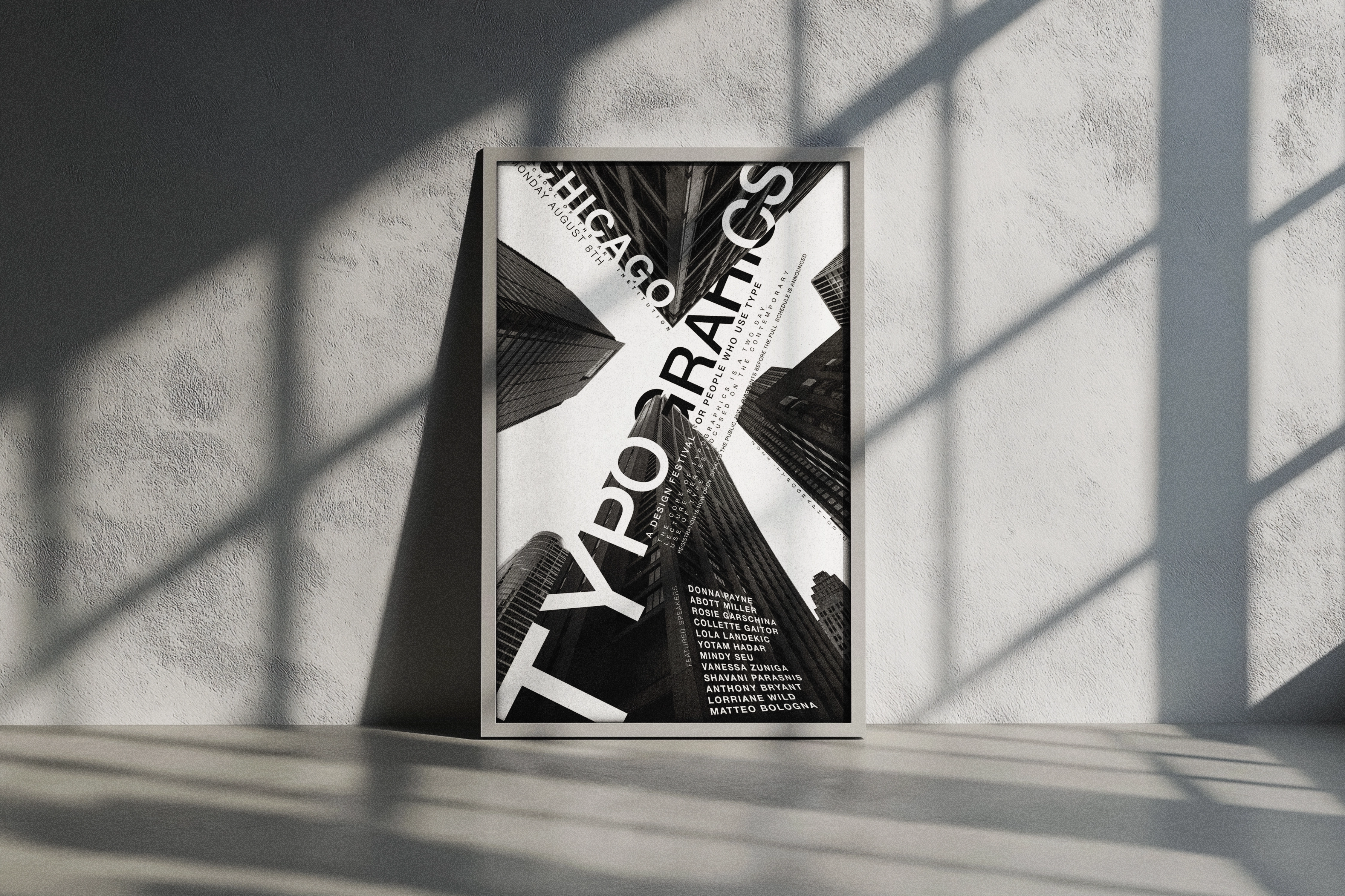 Typographics Lecture Series Poster